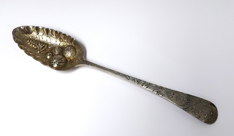 England. Wildman Smith. London. Sølvske (925). Bærske. Længde 22,5 cm. 
Produceret 1818.