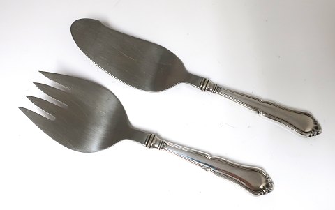 Rita. Silberbesteck (830). Fischservierset mit Stahl. Länge 22,5 cm