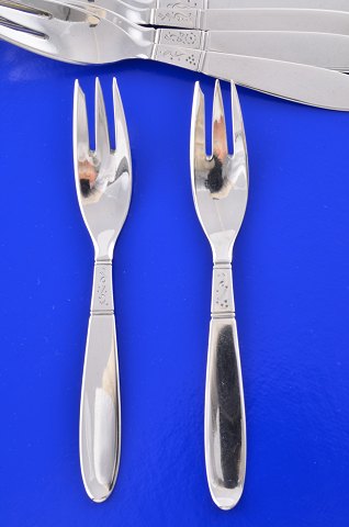 Frantz  Hingelberg no. 12 silver cutlery Pastry fork