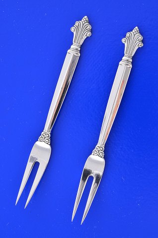 Georg Jensen silver cutlery  Acanthus  Cold cut fork