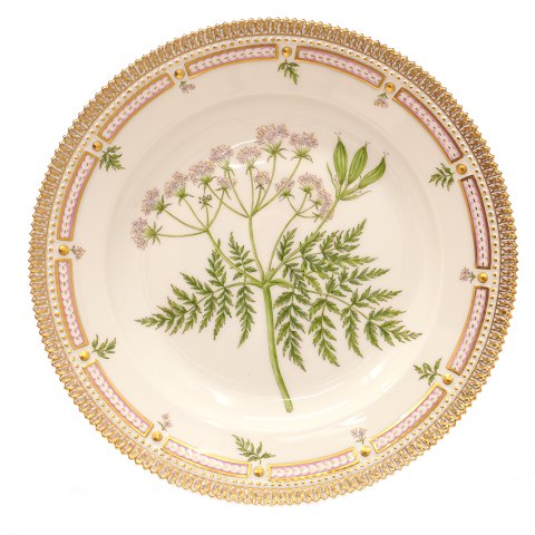 Royal Copenhagen Flora Danica plate 3549. "Myrrhis 
adorata Scop.". D: 25,5cm