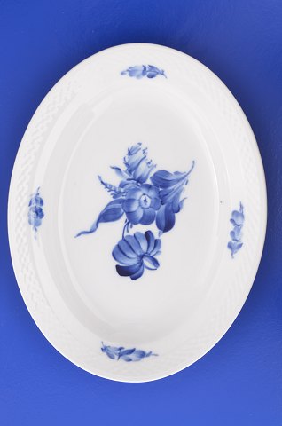 Royal Copenhagen Blaue Blume glatt Oval Platte 8015