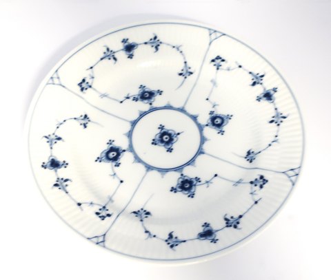 Royal Copenhagen. Blue fluted, plain. Lunch plate. Model 178. Diameter 21 cm. (2 
quality)