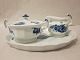 Royal Copenhagen, Blue Flower, Angular
Sugar basin with a lid, cream jug and tray
It is possible to buy singly or special offer 
when all pieces are bought as one purchase
We have a good choice of Blue Flower
Please contact us for further information