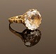 Grosser Cocktail Ring, 14kt Gold. Ringgr. 60