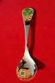 Georg Jensen year spoon 1979 of gilt sterling silver. Wood Sorrel