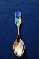 Michelsen Christmas spoon 1990 of Danish gilt sterling silver