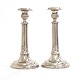 Carl Magnus Svanberg, Copenhagen: A pair of pewter candlesticks. Copenhagen 
circa 1820. H: 27cm