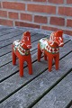 Red Dala horses from Sweden H 13cms