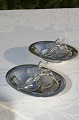 Georg Jensen Pair of salt cellar with salt spoon
