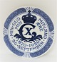 Royal Copenhagen. Commemorative plate # 195. Christian X