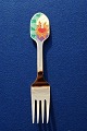 Michelsen Christmas fork 
2001 of Danish gilt sterling silver