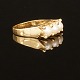 Verner Egon Klemensen, Denmark: A 14kt gold ring with three pearls. Ringsize: 56