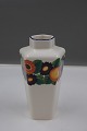 Golden Summer Danish faience porcelain, 5-sided 
vase 15cm