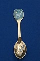 Michelsen Christmas spoon 1983 of Danish gilt 
sterling silver