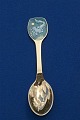 Michelsen Christmas spoon 1983 of Danish gilt sterling silver