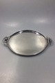 Danam Antik 
presents: 
Georg 
Jensen Sterling 
Silver Blossom 
Round Tray with 
handles No 2AB