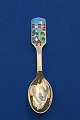 Michelsen Christmas spoon 1988 of gilt sterling silver