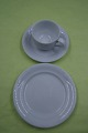 White Magnolia Danish porcelain, settings coffee service of 3 pieces