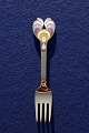 Michelsen Christmas fork 1972 of Danish gilt sterling silver