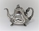 F. NÆSS, Naestved. Silver teapot (830). Height 14 cm. Produced 1855.