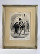 Druck / Lithographie von Honoré Daumier, gedruckt 
von Chez Aubert, Frankreich in den 1840er Jahren. 
Aus der Serie Les Papas.