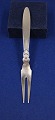 Cactus Georg Jensen Danish silver flatware, meat fork 19.5cm