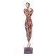 Thorvald Pedersen, 1899-1988, Denmark, Wood cut figure. H: 37cm. W: 6,5cm