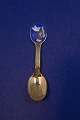 Michelsen Christmas coffee spoon 11cm 1985 of 
Danish gilt sterling silver