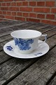 Blå Blomst Kantet porcelæn, sæt store kaffekopper eller tekopper nr. 8500