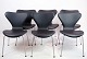 Set aus sechs Seven-Stühlen, Modell 3107, Arne Jacobsen, Fritz Hansen, 1967