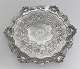 English Salver. Sterling (925). London, Produced 1769. Diameter 22 cm.