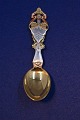 Michelsen Christmas spoon 1921 of Danish gilt 
sterling silver