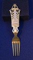 Michelsen Christmas fork 1923 of Danish gilt sterling silver