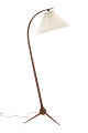 "Bridge Lamp" by Severin Hansen Jr., Denmark. Manufactured by Haslev 
Møbelfabrik, beech. H: 149cm