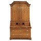 Baroque elm cabinet. Denmark circa 1750. H: 213cm. W: 117cm. D: 76cm