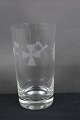 Danish freemason glasses beer glasses engraved with freemason symbols, on an edge-cutted foot