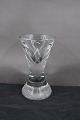 Danish freemason glasses, drinking glass engraved 
with freemason symbols, on thick, round feet.