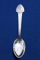 Danish silver flatware, dessert spoon with Herlufsholm, Nästved