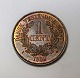 DVI. Friedrich VII. 1 Cent 1859. Schöne gut erhaltene Münze.