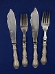 Rosenborg Danish silver flatware by Dragsted, 2 set fish cutlery of 2 pieces