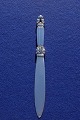 Konge Georg Jensen sterling sølvbestik, elegant 
brevkniv i helsølv ca. 24cm