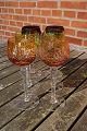 Roemer glasses, Bohemian crystal, set of 6 wine glasses 19cm