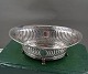 Swedish silver works, oval table bowl on 4 legs by Anders Nilsson, Lund.