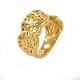 Ole Lynggaard 18kt Blonde / Lace Goldring mit vier Diamanten. Ringgr. 55