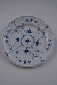 Blue Fluted plain Danish porcelain. Luncheon 
plates 21.5cms No 178