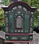 Pegasus – Kunst 
- Antik - 
Design 
presents: 
Danish 
baroque painted 
hanging 
cabinet, 1785.