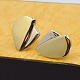 Pair of 
earrings of 14k 
gold and white 
gold
