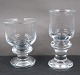 Antikkram 
præsenterer: 
Tivoliglas 
fra Holmegaard. 
Cognac glas 
9,5cm og 
Portvinsglas 
11,5cm
