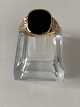 Herrering i 8 
karat guld, 
stemplet 333, 
med sort ...